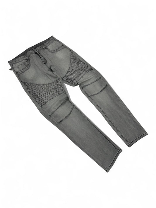 Jeans Biker Grigio